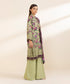 2 Piece - Printed Linen Suit